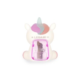 Legami - Luminous Pencil Sharpener with Container Sharpening Is Magic Pencil Sharpener Light Up School Unicorn Theme