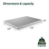 ZINUS Quick Lock Metal Smart Box Spring, 4 Inch Mattress