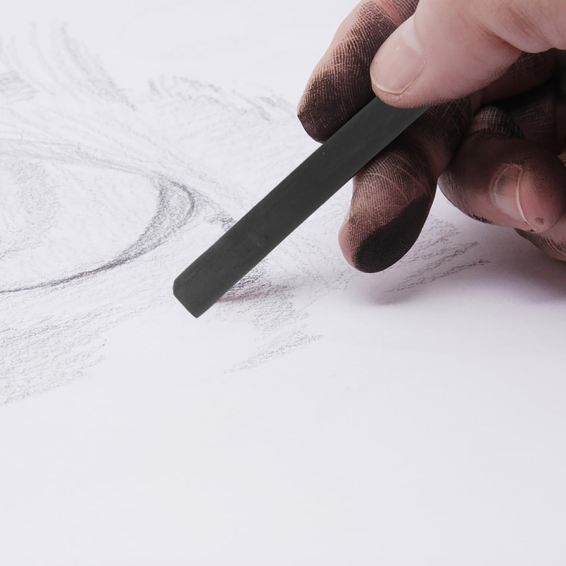 Operitacx Compressed Willow Charcoal for Artists, Shading Charcoal, Durable Drawing