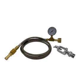 Oxygen Transfill 72" Hose Adaptor for filling CGA540 & CGA870 small cylinders from machine for Aviation Veterinary Medical Welding Gas Blowing and Brazing Hobbies