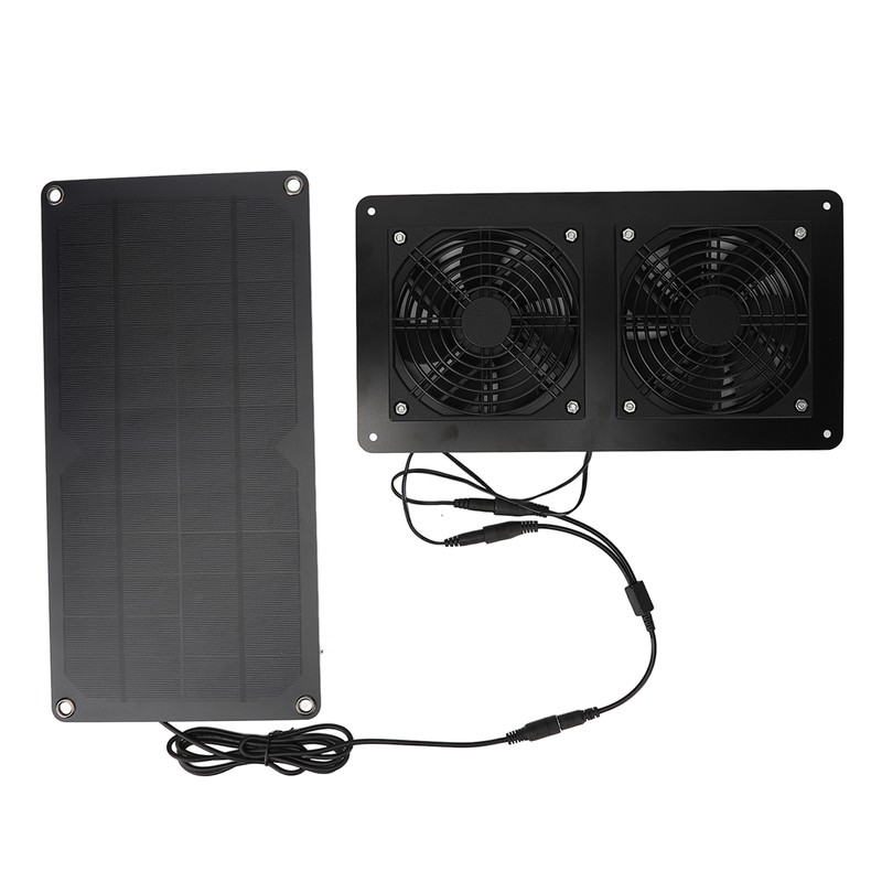 10W Solar Panel Powered Fan Efficient Fast Cooling Solar Powered