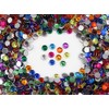 Allstarco 1000 x 7mm Green Peridot AB Flat Back Acrylic