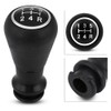 Qiilu 5 Speed Gear Stick Shift Knob Head