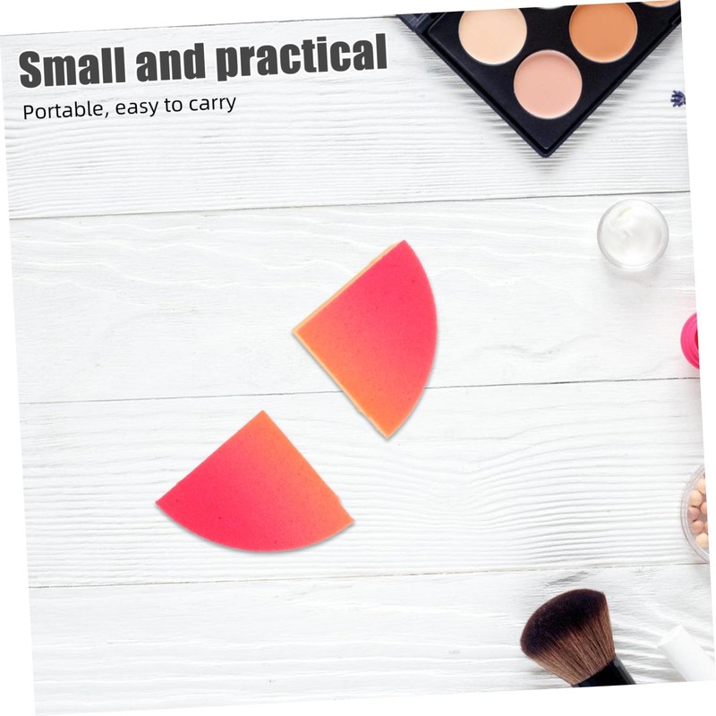 TOVINANNA Lollipop Shape Triangle Powder Puff for Makeup Dual-use Sponge