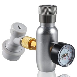 Keg Charger Dispenser, Mini 0-60 PSI CO2 Regulator Keg Kit