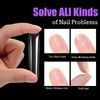 Cycullinyt 240Pcs Square Soft Gel Nail Tips, Long Square Nails,