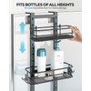 Nieifi Over the Door Shower Caddy, Adjustable 3 Tier Hanging