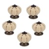 XJSXZC Cabinet Knobs, Ceramic Dresser Knobs Pumpkin Drawer Knobs for