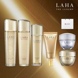 (Hyundai Home Shopping) ISA KNOX Laha The Luxury Gold Full Basic Set of 6 / (현대홈쇼핑)ISA KNOX이자녹스 라하 더 럭셔리 골드 풀 기초 세트 6종