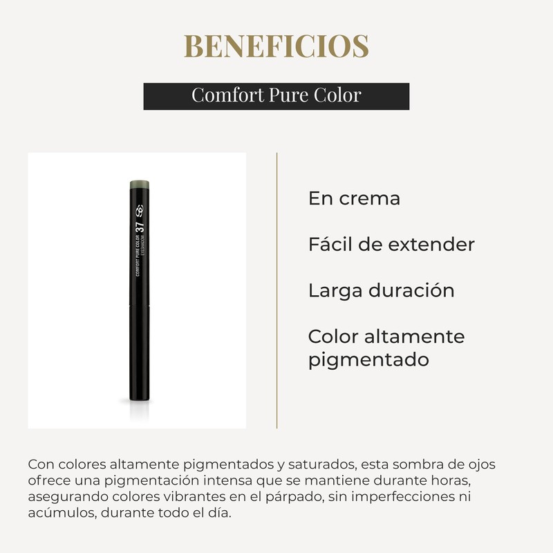 SALERM Eyeshadow on Stick, Comfort Pure Colour Eyeshadow, Green, Cream,