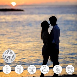 Boyfriend Valentines Day Gifts-Funny Decision Dice,Husband Valentine Gifts from Wife,Birthday Gift for Him,Romantic Gifts for Her Wife,Anniversary Steel Gifts for Couples,Date Night Ideas