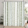 Sage Green Tropical Shower Curtain 60Wx71L, Palm Leaves Plant Shower