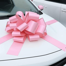 Big Car Bow Pink Color, 20 inch Round Shape Present Bows, Giant Bow for Car, Birthday Bow, Huge Car Bow, Car Bows, Big Pink Bow, Bow for Present, Christmas Bows for Cars, Wrapping Bows