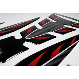 BIKE-label Tank Pad Motorcycle Sticker Tank Protector Racing Red Compatible for Triumph X500265VA