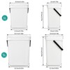 Spesh 2 Pcs (3L+5L) Food Waste Bins Hanging Trash Cans