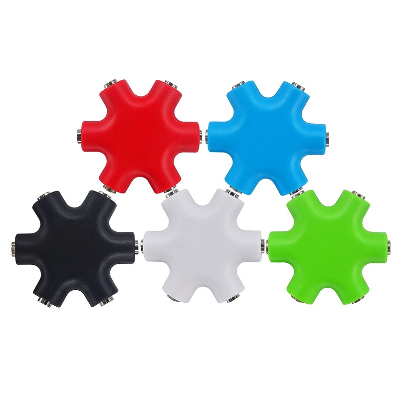 leeyovk Multi Earphone Splitter 3.5mm Earphone Jack Splitter Earphone Splitter