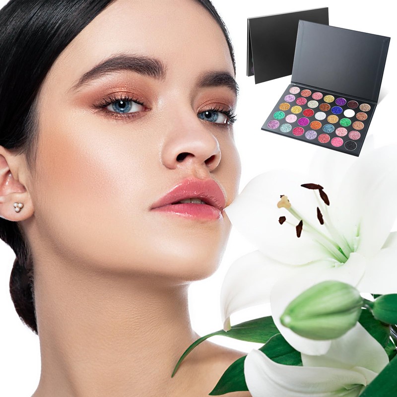 35 Colours Eyeshadow Palette, Glitter Eyeshadow Palette, Colourful Eyeshadow Palette