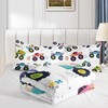 Nttopship Kids Comforter Set for Boys,Cartoon Monster Car 3 Pieces