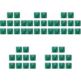 COHEALI 50pcs Natural Agate Gemstone Loose Beads for Jewelry Making Square Shape for Necklaces Bracelets and Keychains