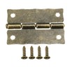 sourcing map 1.4" Antique Bronze Hinges Retro Carved Hinge Replacement
