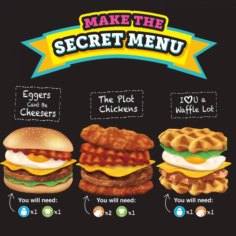 Orb Stretchee Foodz Secret Menu Breakfast Sandwich Squeeze Toy
