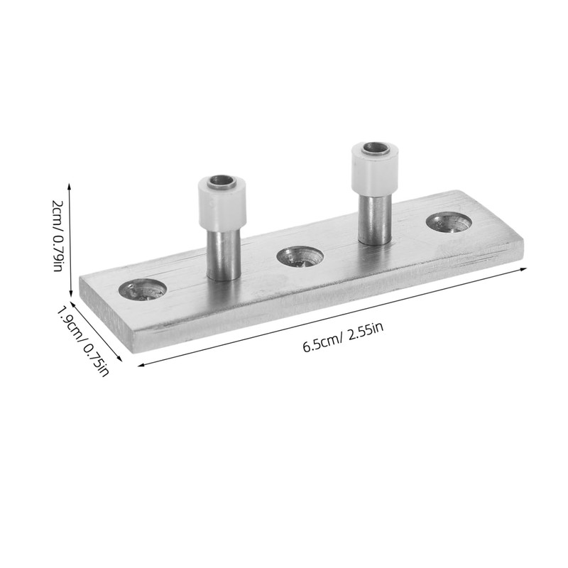 TEHAUX Stainless Steel Sliding Barn Door Stopper Easy Install Wood