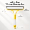 3-in-1 Window Cleaning Squeegee for Glass & Mirrors – Built-In