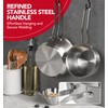 MICHELANGELO Stainless Steel Pot Set - 1QT & 2QT &