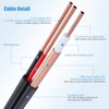 Cocar 5M/6FT Pre-made 2-in-1 BNC Video Power Cables, BNC CCTV