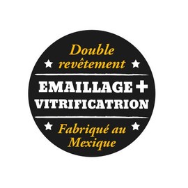 CINSA-315600 2 Cup Enamelled Steel Teapot, Black