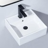 RICINUN 15 Inch Wall Mounted Bathroom Sink, 15 x 15