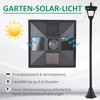 Outsunny solar garden lantern path light with LED, 10 lumens,