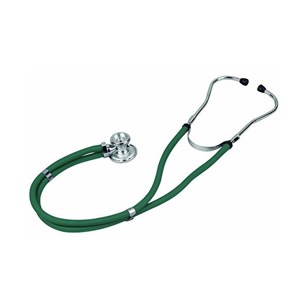 Primacare DS-9295-HG 30" Sprague Rappaport Style Stethoscope for Doctors, Nurses and Medical Students, First Aid Professional Dual Head Cardiology Kit for Men, Women and Pediatric, Hunter Green