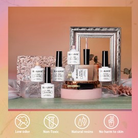 RARJSM Gold Glitter Cat Eye Gel Nail Polish Set 6Pcs Nude Pink Light Purple Brown Gray Green Velvet Ice Jelly Glitter Cateye Gel Polish with Magnetic Stick UV LED Curing Require Home Salon Nails