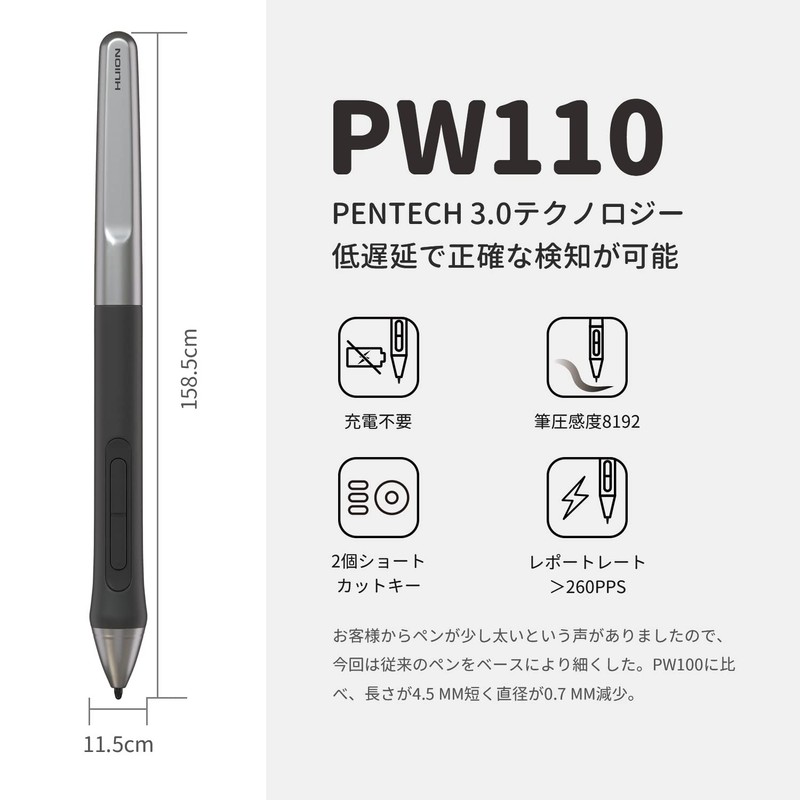 HUION Pen Tab Pen Tablet Inspiroy 2 6.3 x 3.9