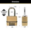 Master Lock Combination Lock, Heavy Duty Weatherproof Padlock, Resettable for