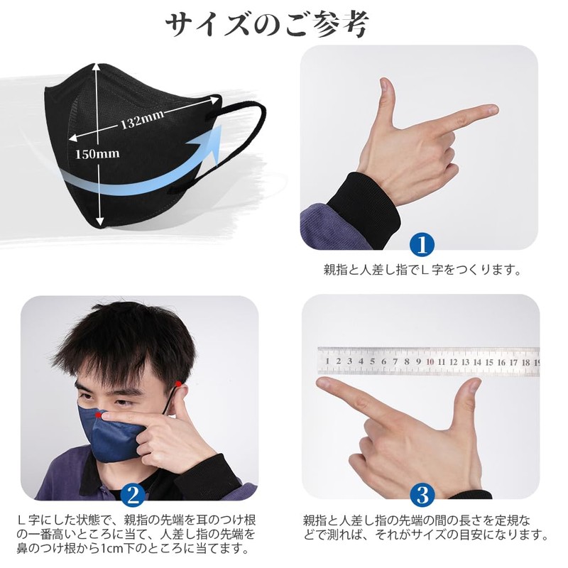 [Hellozebra]立体マスク 大きめ メンズ バイカラー 3Dマスク 不織布 30枚入 グレー 不職布マスク カラー