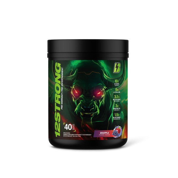 12 STRONG Pre-Workout - 730g - BULL Nutrition (40 Servings)