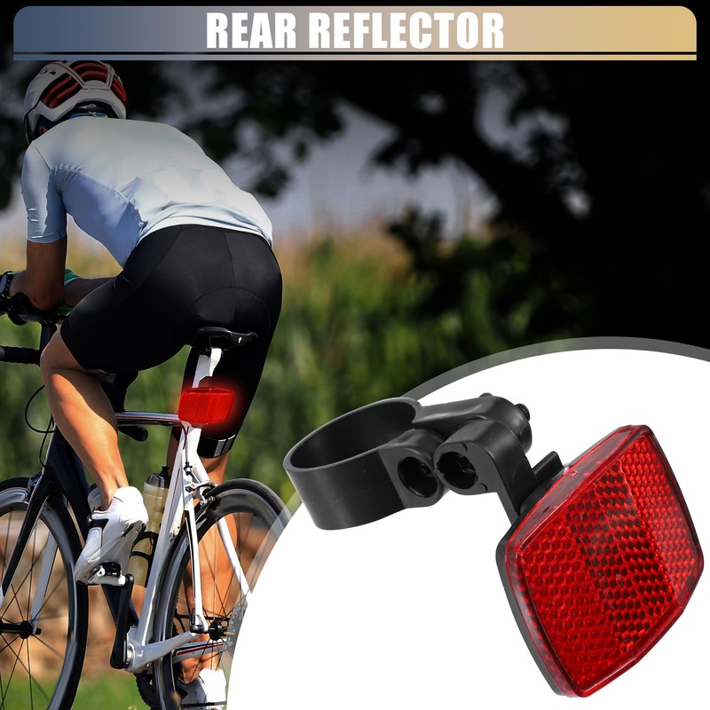 X AUTOHAUX 10pcs Bicycle Front Rear Reflector Kit Mountain Bike