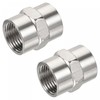 sourcing map Stainless Steel Pipe Fitting G1/2 Female to Female