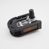 ISSHOUDOU Folding Pedal, Silver, Black