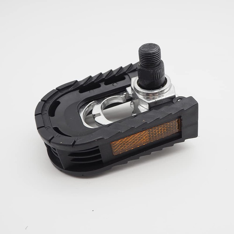 ISSHOUDOU Folding Pedal, Silver, Black