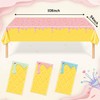 3 Pack Ice Cream Themed Party Tablecover Decoration, Disposable Plastic