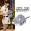 Plush Mouse Toy Funny High Simulation Gray Stuffed Mouse Animal