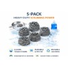 FIBRAS para trastes de ACERO INOXIDABLE juego de 5 piezas.
