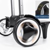 Rolling Backpack Trolley Cart with Stair-Climbing Quiet Wheels,Foldable Aluminum Frame,Adjustable