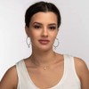 LuckyLy Aretes Mujer con Perlas Colgantes, Arracadas de Acero Inoxidable