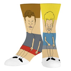 Odd Sox, Beavis and Butthead 360 Socks, Fun Novelty Gifts for Men
