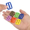 sourcing map 25Pcs Plastic Slide Buckle, 1" Tri-Glides Slides, Adjustable