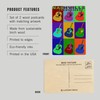 Nashville, Tennessee, Acoustic Guitar Pop Art (4x6 Birch Wood Postcards,
